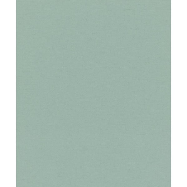 Flora Collection Green Plain Texture Matte Finish Non-Pasted Vinyl on ...