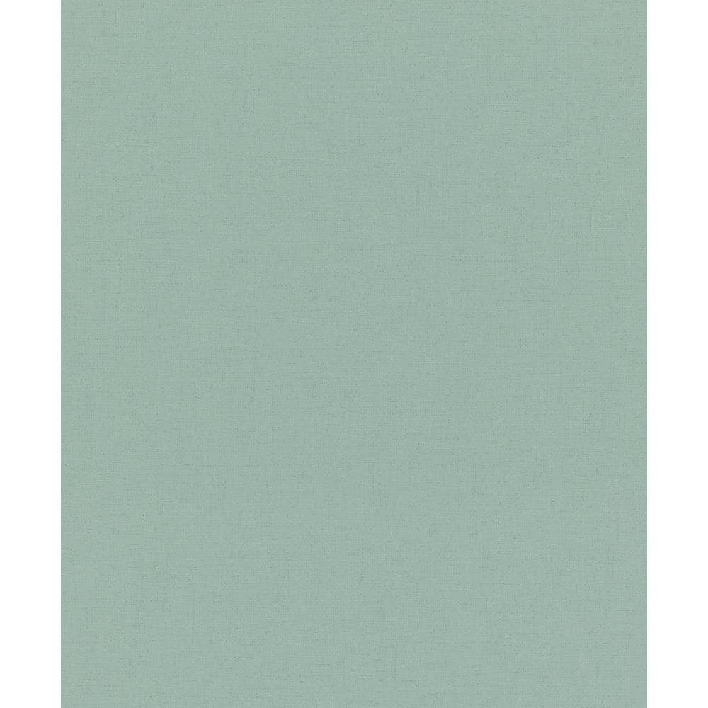 Flora Collection Green Plain Texture Matte Finish Non-Pasted Vinyl on Non-W