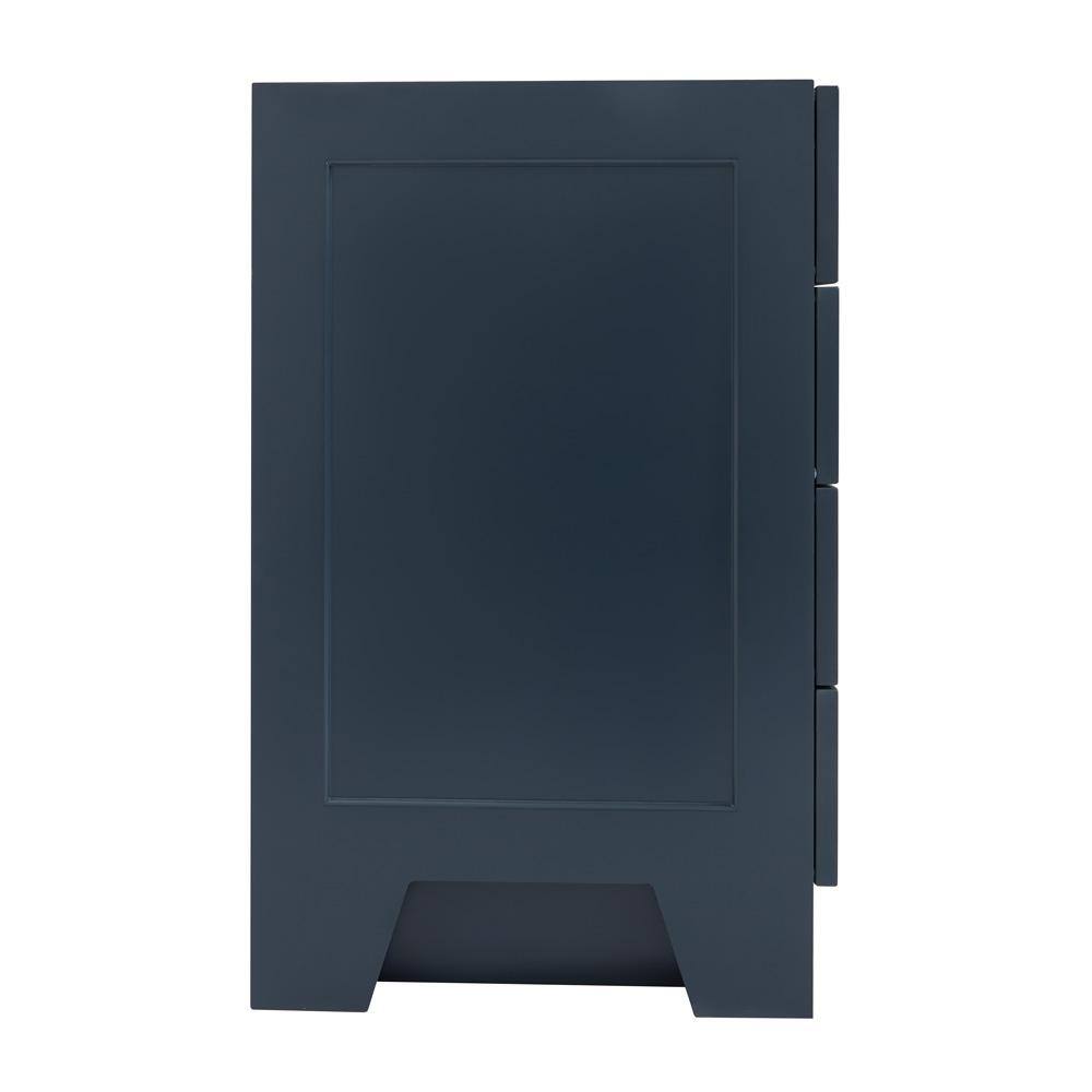 Taylor 54" Midnight Blue Freestanding Vanity with Brass Hardware