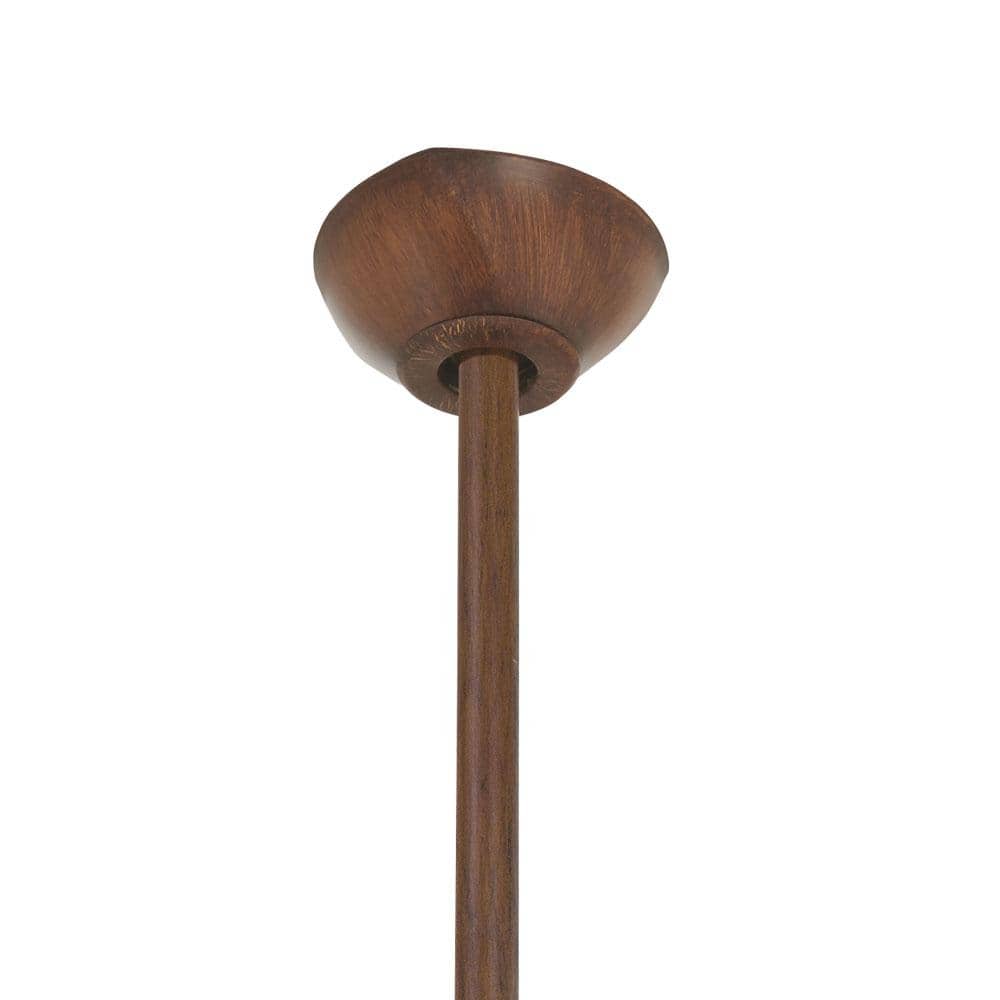 58'' Distressed Koa Smart Ceiling Fan with LED Light and Remote