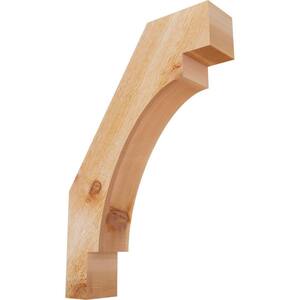 4''W x 16''D x 24''H Merced Rough Sawn Knee Brace, Western Red Cedar