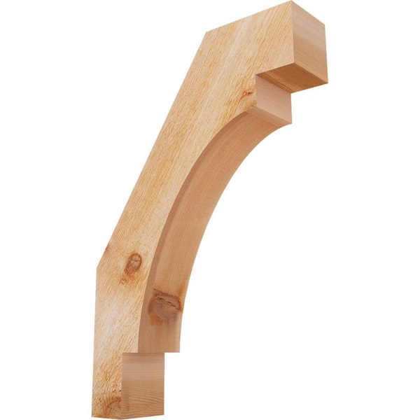 4"W x 16"D x 24"H Merced Rough Sawn Knee Brace, Western Red Cedar