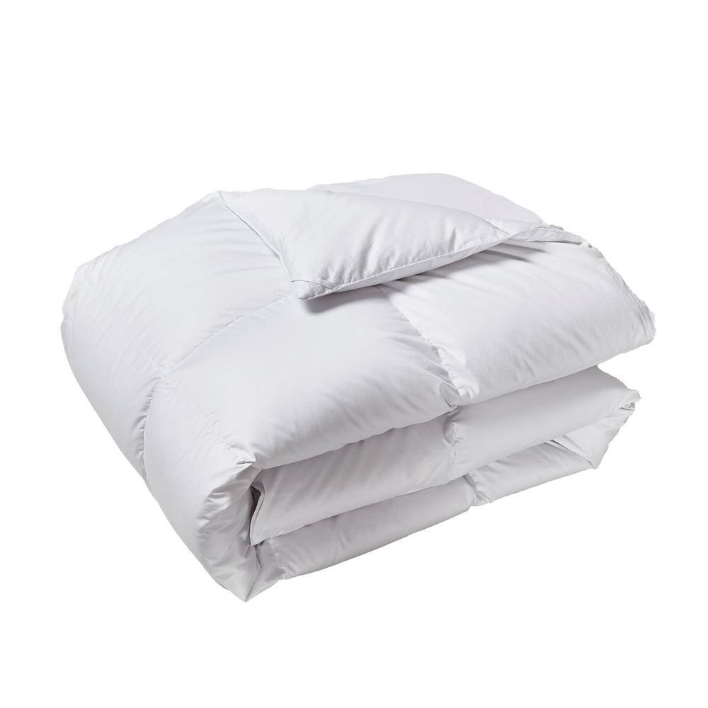 Full/Queen White Cotton Goose Down Bedspread