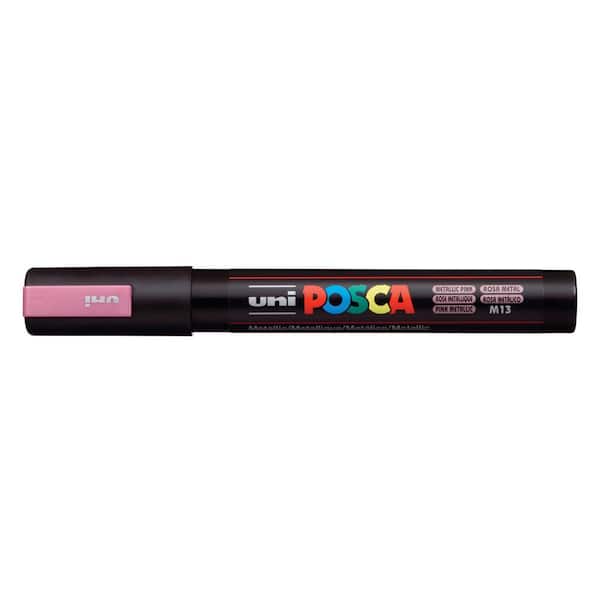 POSCA PC-5M Medium Bullet Paint Marker, Metallic Pink