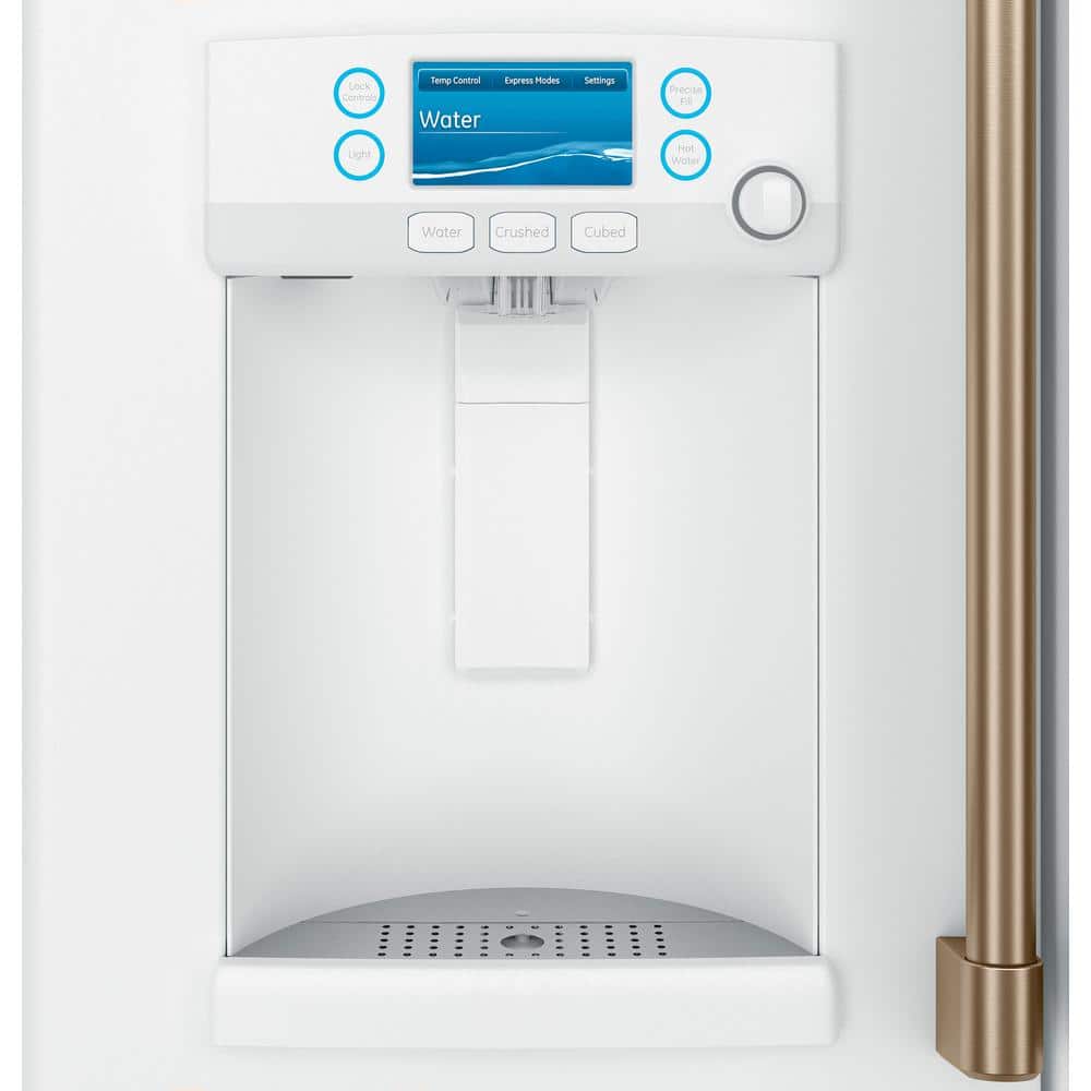 Matte White 36" Smart French-Door Refrigerator with Ice Maker