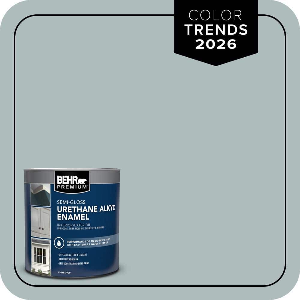 1 qt. Home Decorators Collection #HDC-CT-26 Watery Semi-Gloss Enamel Urethane Alkyd Interior/Exterior Paint price history on PriceWatchPro