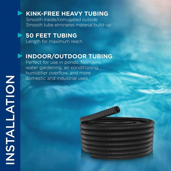 thumbnail image 2 of 2 Inch X 50ft Flexible Pond Hose - Non-Kink Metric Water Garden Tubing 2 of 6