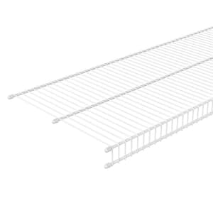 ClosetMaid All Purpose/Linen 8-ft x 12-in White Universal Wire Shelf in the  Wire Closet Shelves department at