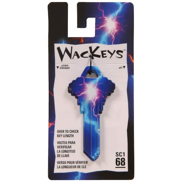 The Hillman Group Schlage Brass House and Entry Key Blank Lightning Design