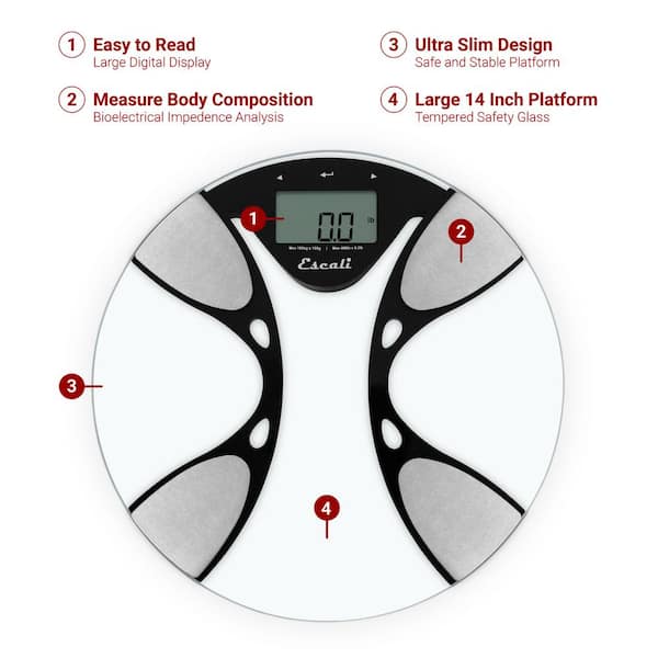 Large Display Body-fat Bathroom Scale
