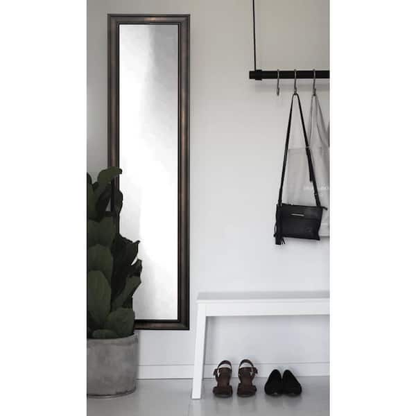 BrandtWorks Oversized Brown Wood Classic Industrial Mirror (69 in. H X 14 in. W)