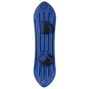 Kids Plastic Outdoor Snowboard Ice Sled, Single-Person, Kids Over 5-Years, Blue