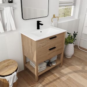 30 in. Fashion Modern Style Freestanding Bathroom Vanity with 2-Drawers