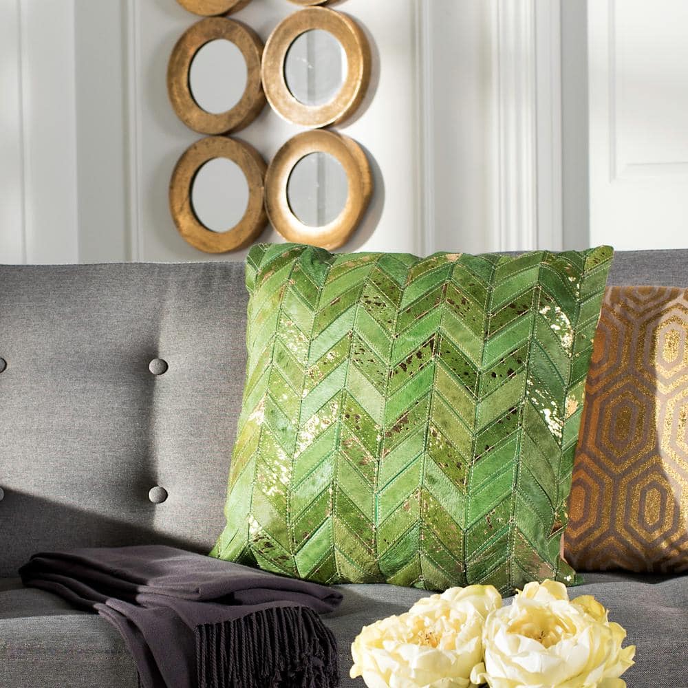 Coral Olive Green African Pattern Throw Pillow With Insert – Reflektion  Design
