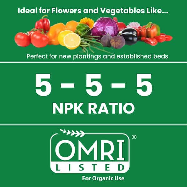 12 lb. Organic All Purpose Plant Food 5-5-5