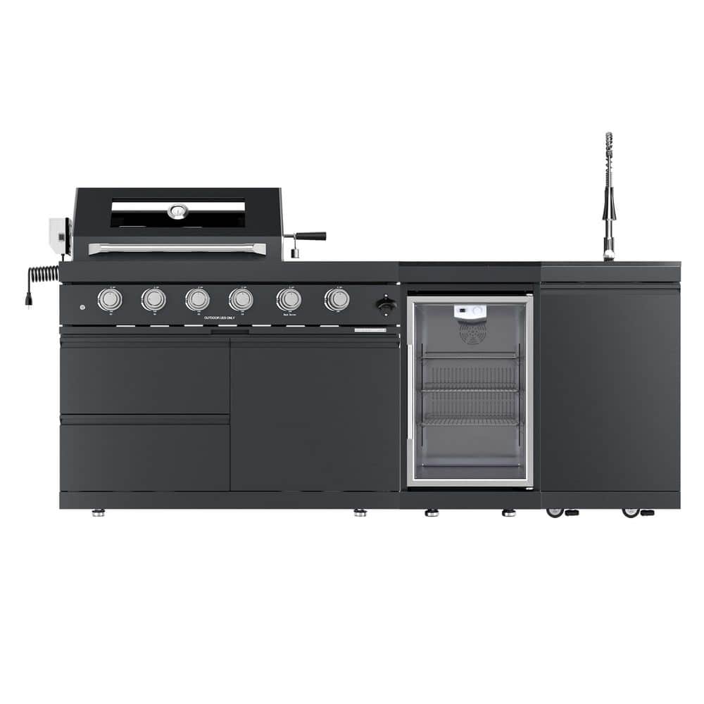 Daheat 46 in. 4-Burner 72000 BTU Propane Gas Grill Island Outdoor