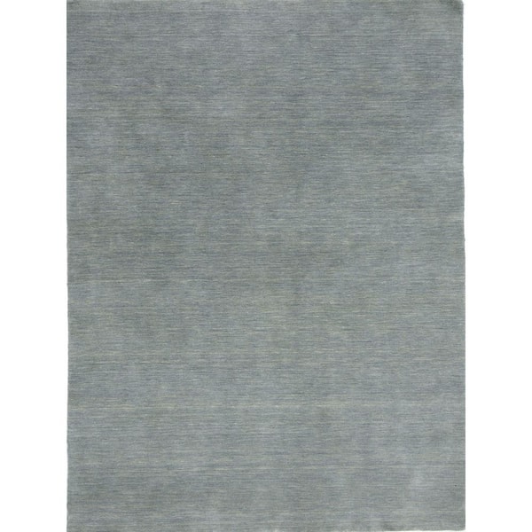 Amer Rugs Arizona 9 ft. X 12 ft. Gray/Blue Solid Color Area Rug