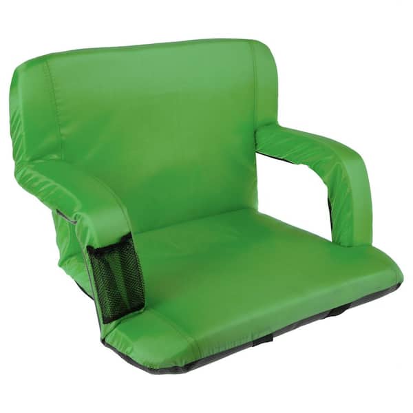 Wakeman Outdoors Green Cushioned Wide Stadium Seat Chair