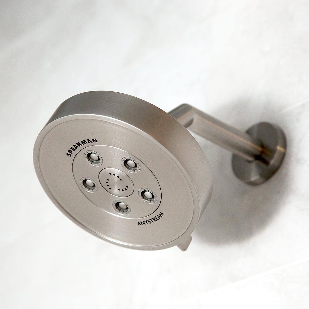 Brushed Nickel Multi-Function Wall Mounted Shower Head