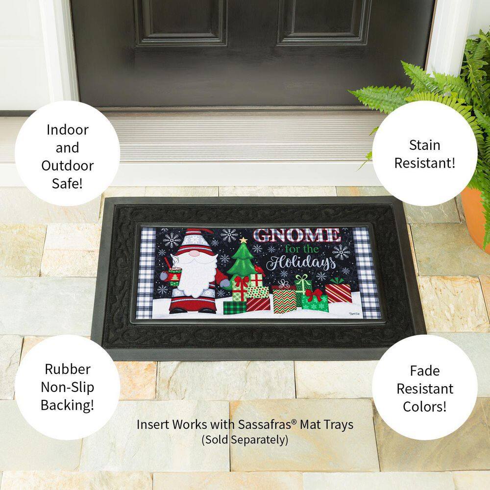 Sassafras Fall Holiday Rubber Outdoor Door Mat Set