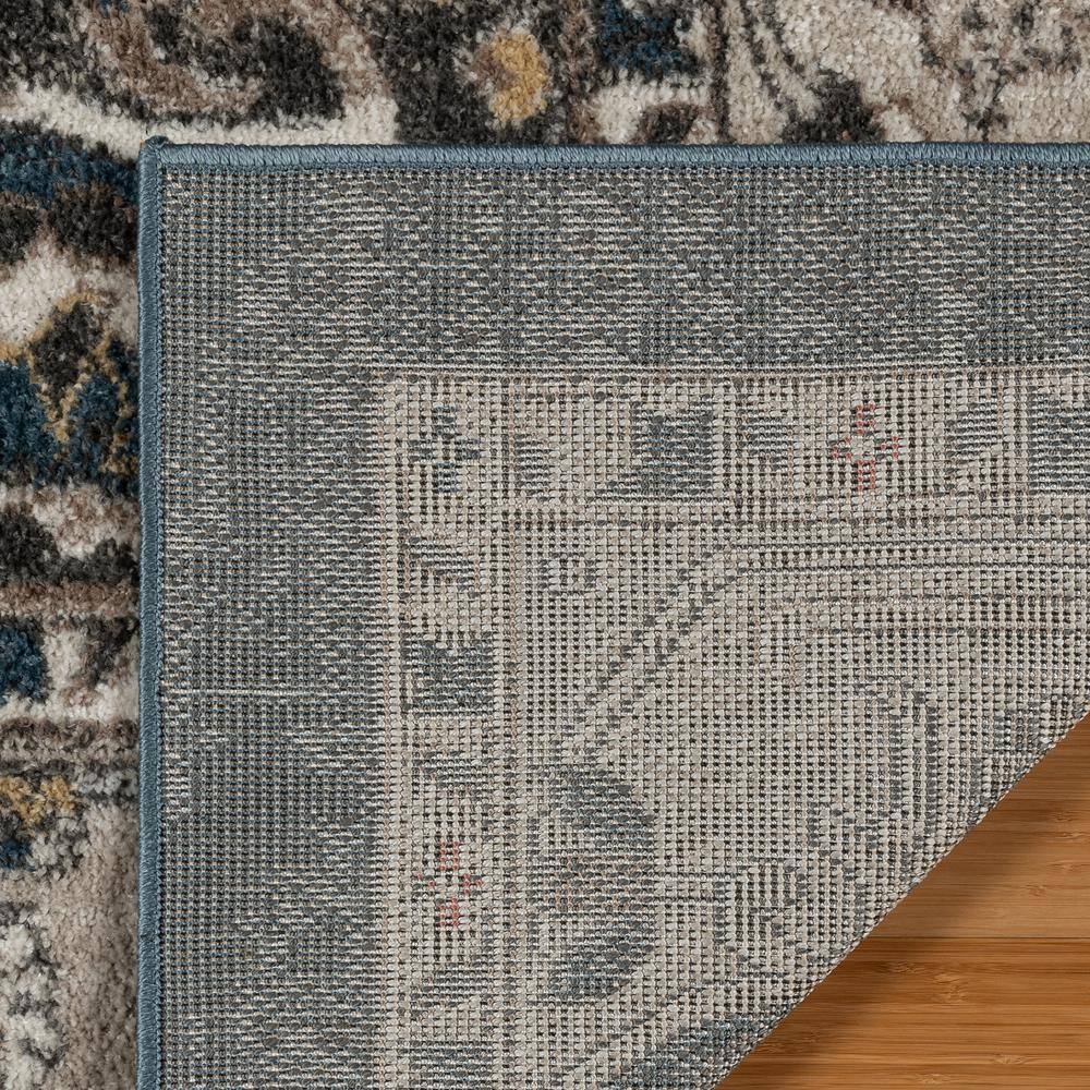 Heirloom Blue and Beige Tufted Rectangular Area Rug