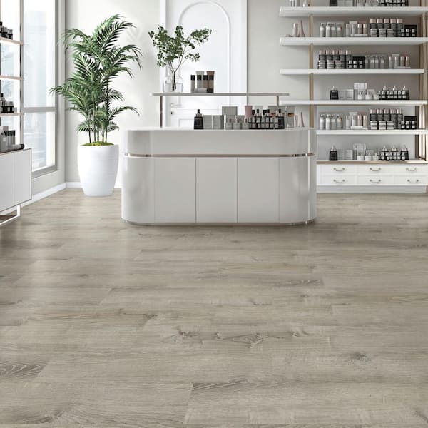 Sterling Oak 22 MIL x 8.7 in. W x 48 in. L Click Lock Waterproof Luxury Vinyl Plank Flooring (20.1 sqft/case)