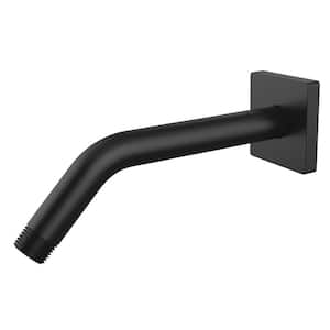 Lura 7 in. Shower Arm and Flange in Matte Black