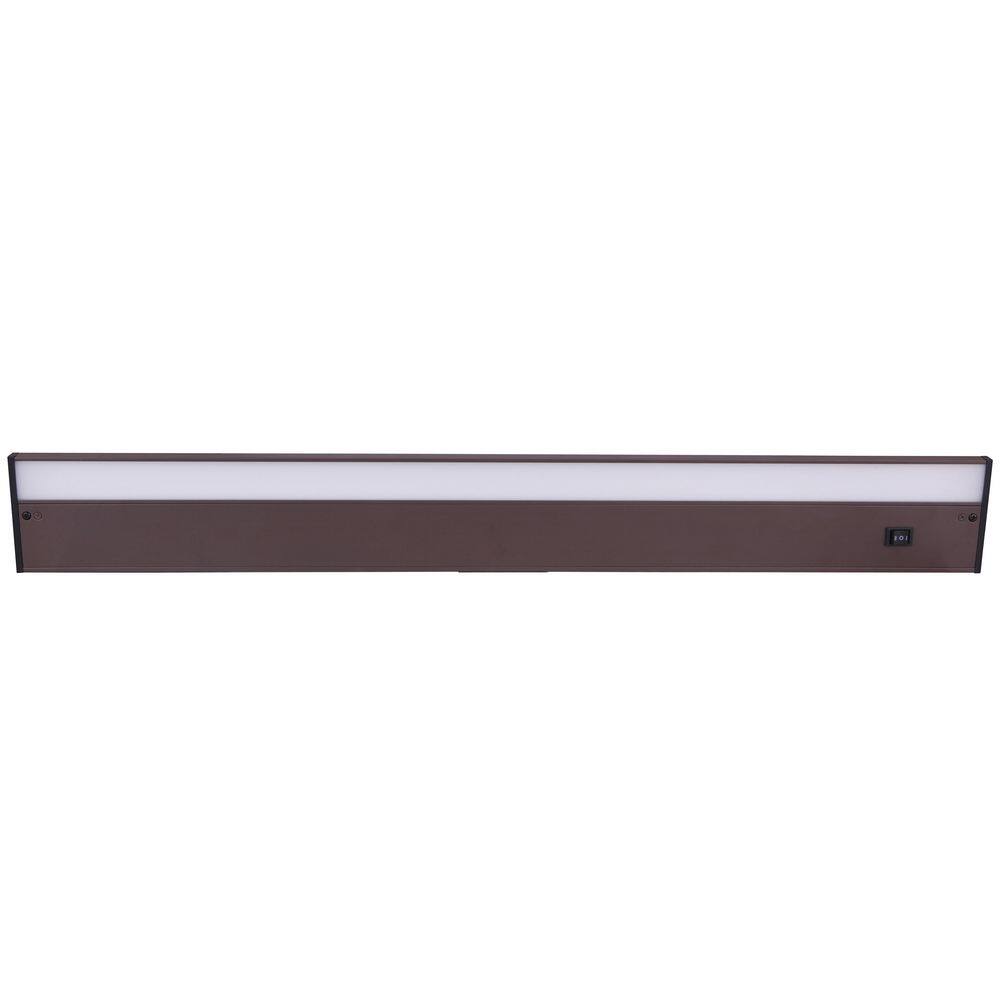 30 in. Hardwired/Plug-in Bronze Finish Dimmable Warm White Integrated LED Linkable Under Cabinet Light price history on PriceWatchPro