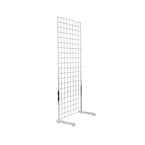 Econoco 72 in. H x 24 in. W Black Metal Wire Grid Wall Panel Set for ...