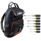 Tradesman Pro 17.5 in. Tool Gear Back Pack with 7-Piece Assorted Screwdriver Set