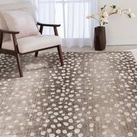 Natco Stratford Iridessa Greige/Whitecap 9 in. x 26 in. Stair Tread Cover 9279GWCST26H
