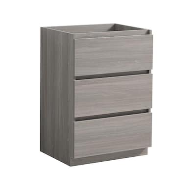 Fresca Lazzaro 48 in. Modern Bath Vanity Cabinet Only in Gray Wood ...