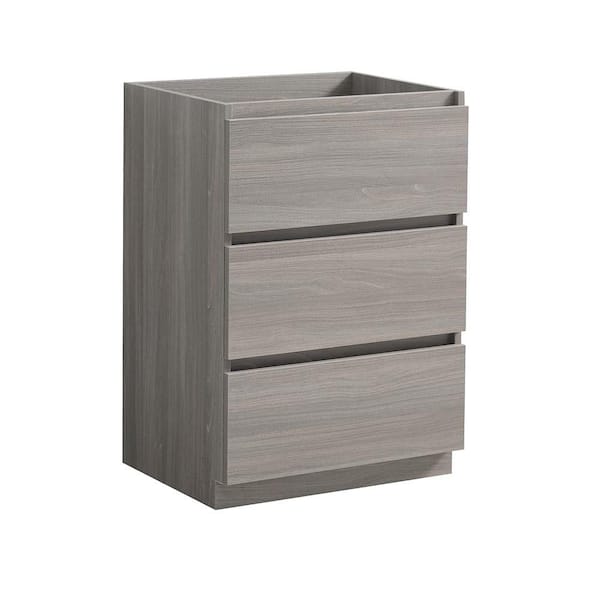 Fresca Lazzaro 24 in. Modern Bath Vanity Cabinet Only in Gray Wood
