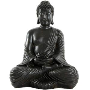 17 in. Japanese Sitting Buddha Decorative Statue