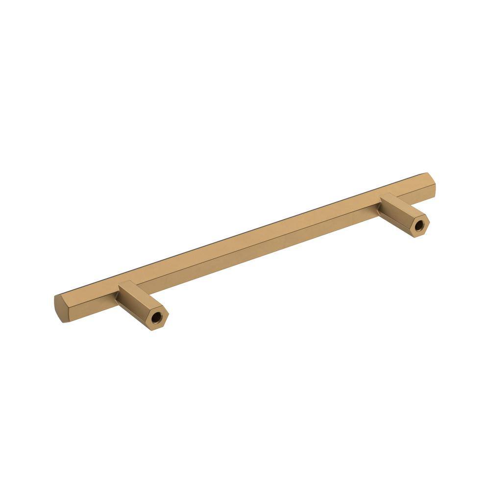 Champagne Bronze 7" Geometric Cabinet Bar Pull with Mounting Hardware