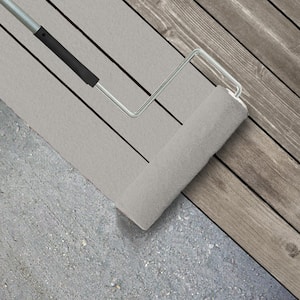 1 gal. #PPU26-10 Chic Gray Textured Low-Lustre Enamel Interior/Exterior Porch and Patio Anti-Slip Floor Paint