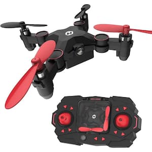 Mini Drone for Kids with 1-Key Takeoff/Landing, 3D Flips, 3-Speeds and Auto Hovering, Easy to Fly, Red