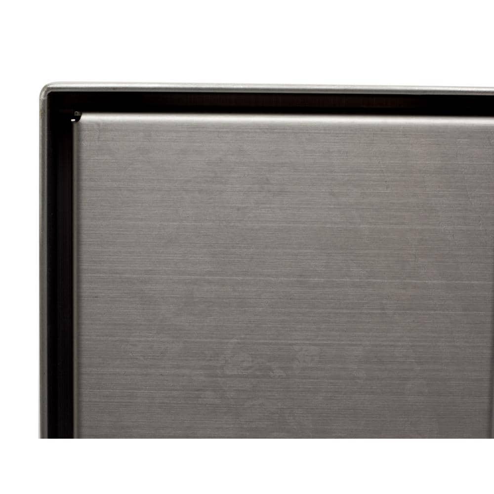 5.25'' Square Brushed Stainless Steel Shower Drain