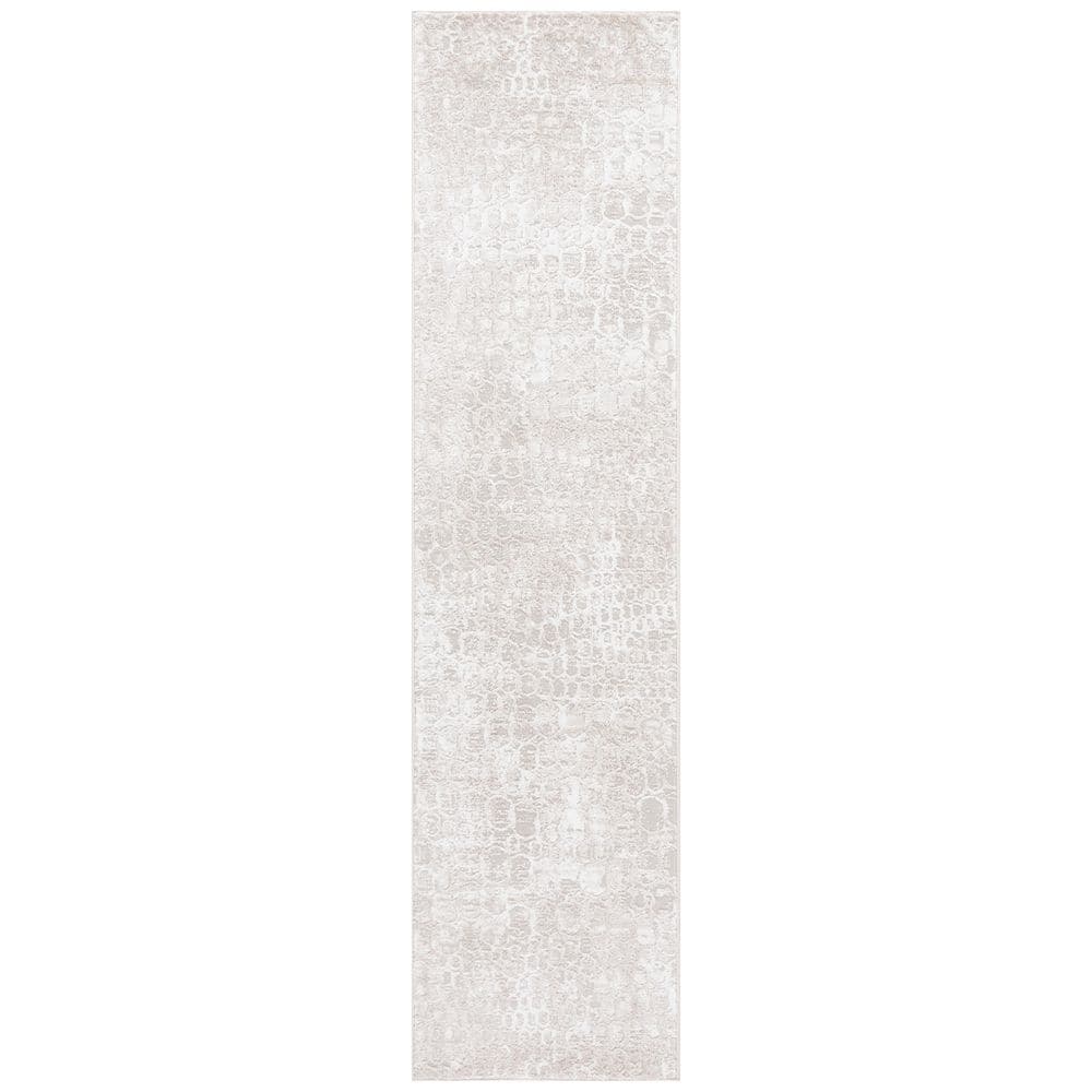 Carter Rugs Geometric SAFAVIEH Carter 2 ft. x 8 ft. Ivory/Taupe Abstract Geometric Runner Rug ...