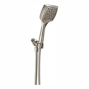 Everly 4-Spray 4.4 in. Single Wall Mount Handheld Shower Head in Brushed Nickel