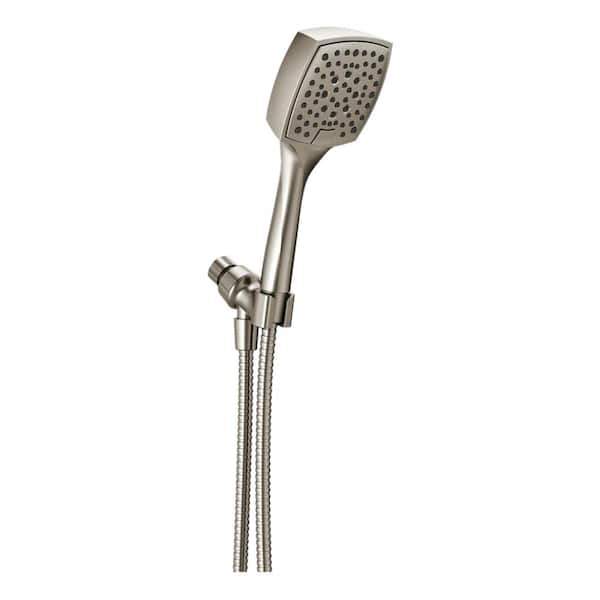 Delta Everly 4-Spray 4.4 in. Single Wall Mount Handheld Shower Head in Brushed Nickel