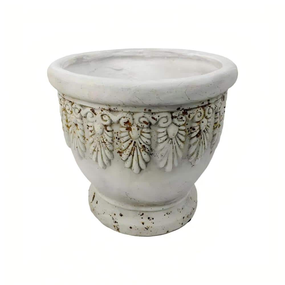 15.74 in. W x 15.74 in. D x 13.97 in. H Rust Magnesium Oxide Garden Planter Urn price history on PriceWatchPro