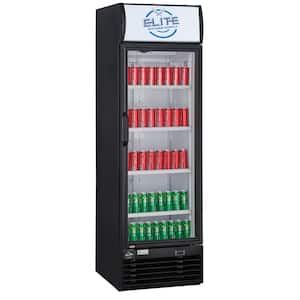 15.1 cu. ft. Commercial Display Cooler Refrigerator with Glass Door in Black