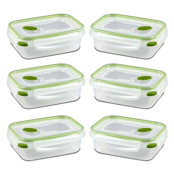 6 Cup Glass Storage Container w/Cover