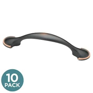 Liberty Half Round Foot 3 in. (76 mm) Bronze with Copper Highlights Cabinet Drawer Pull (10-Pack)
