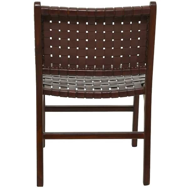 Fenton Woven Leather Accent Chair