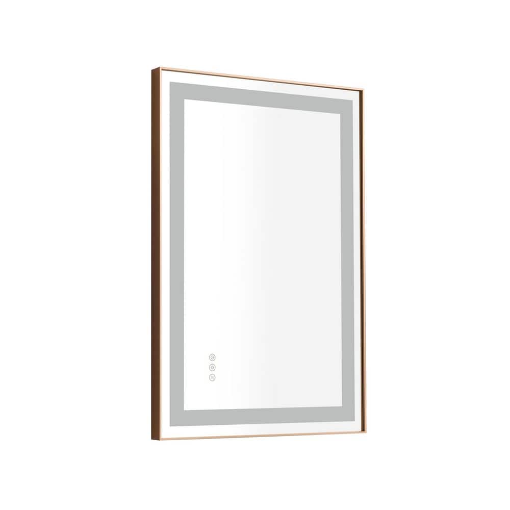 36 in. W x 24 in. H Rectangular Framed LED Lighted Wall Mounted