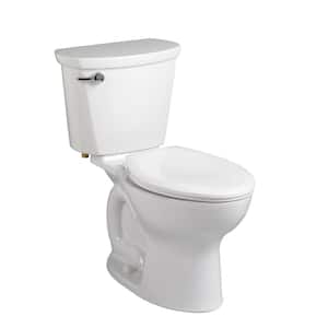 Cadet Pro 10 in. 2-piece 1.6 GPF Single Flush Elongated Toilet in White Seat Not Included