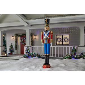 8 ft. Giant -Sized Animated LED Toy Soldier Holiday Yard Decoration