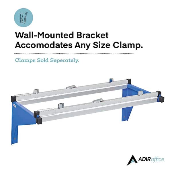 Drop Lift Wall Rack for Blueprints, Blue (2-Pack)